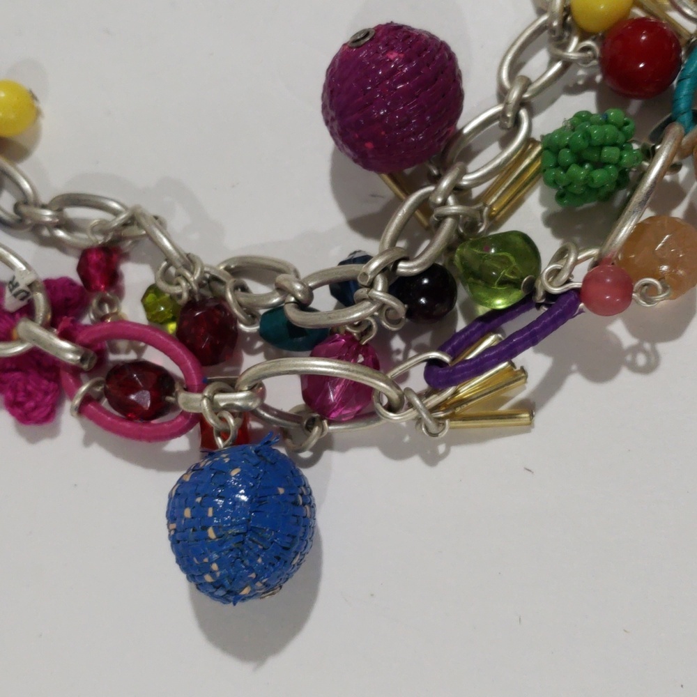 Multicolor Charm Cascade Bracelet Eclecticjewelry… - image 3